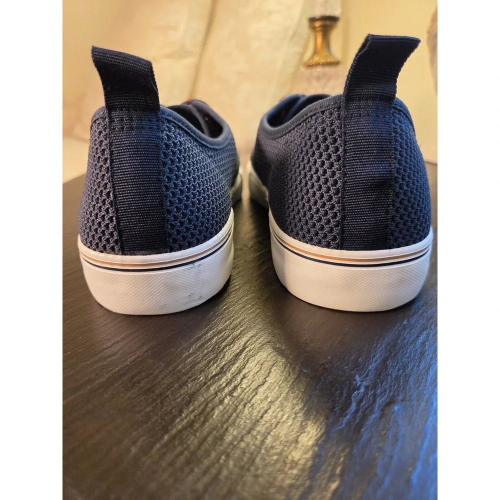 New! Sperry Men's Top Sider Seabreeze Mesh Sneakers Navy Blue Marine Sz 9.5 $100